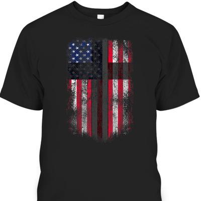 America Pride US Flag And Cross T-Shirt Christian Patriotic And Christianity 4th Of July Gift