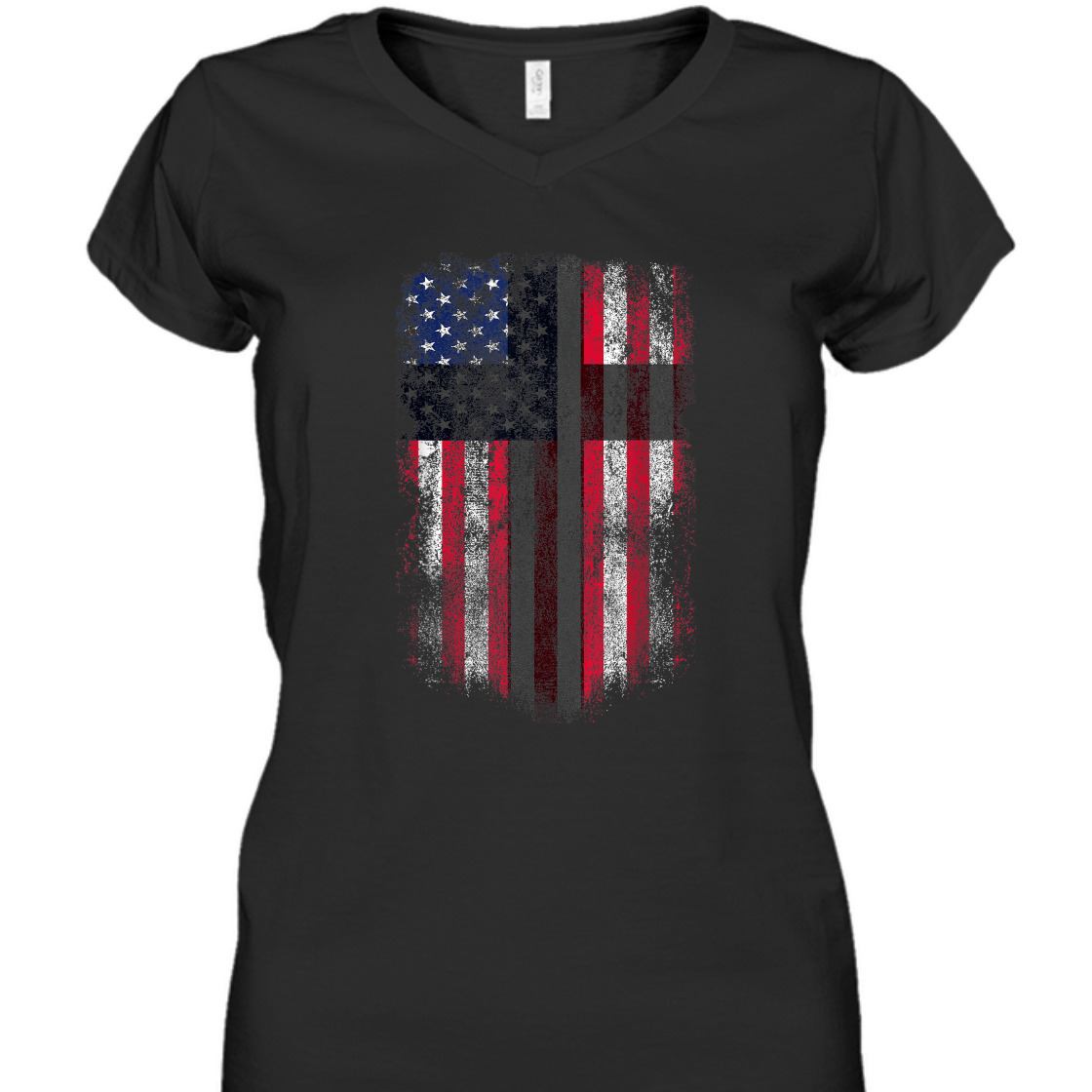 America Pride US Flag And Cross T-Shirt Christian Patriotic And Christianity 4th Of July Gift America Pride US Flag And Cross T-Shirt Christian Patriotic And Christianity 4th Of July Gift