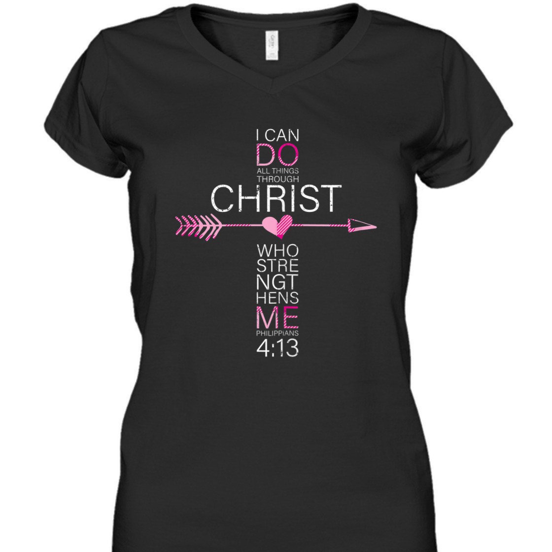I Can Do All Things Through Christ Bible Verse T-Shirt Philippians 4:13 I Can Do All Things Through Christ Bible Verse T-Shirt Philippians 4:13