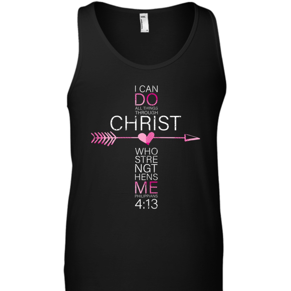 I Can Do All Things Through Christ Bible Verse T-Shirt Philippians 4:13
