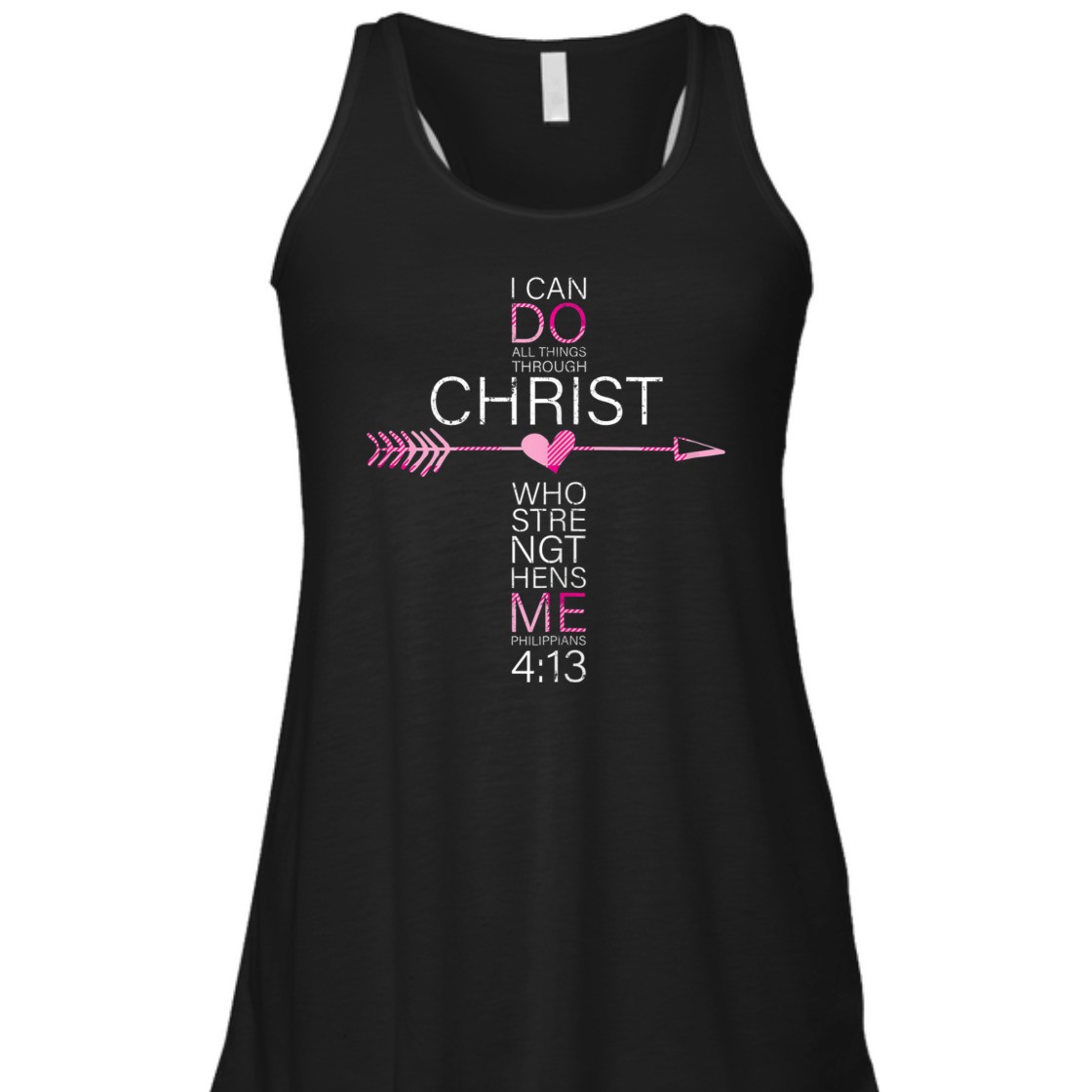 I Can Do All Things Through Christ Bible Verse T-Shirt Philippians 4:13