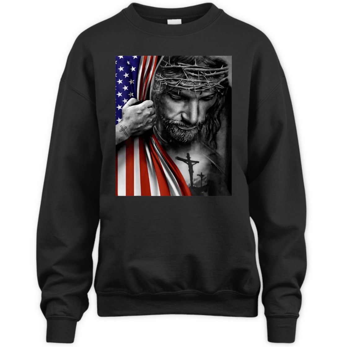 4th Of July Independence Day Gift American Flag And Jesus Amazing Gift For Jesus Lovers T-Shirt 4th Of July Independence Day Gift American Flag And Jesus Amazing Gift For Jesus Lovers T-Shirt