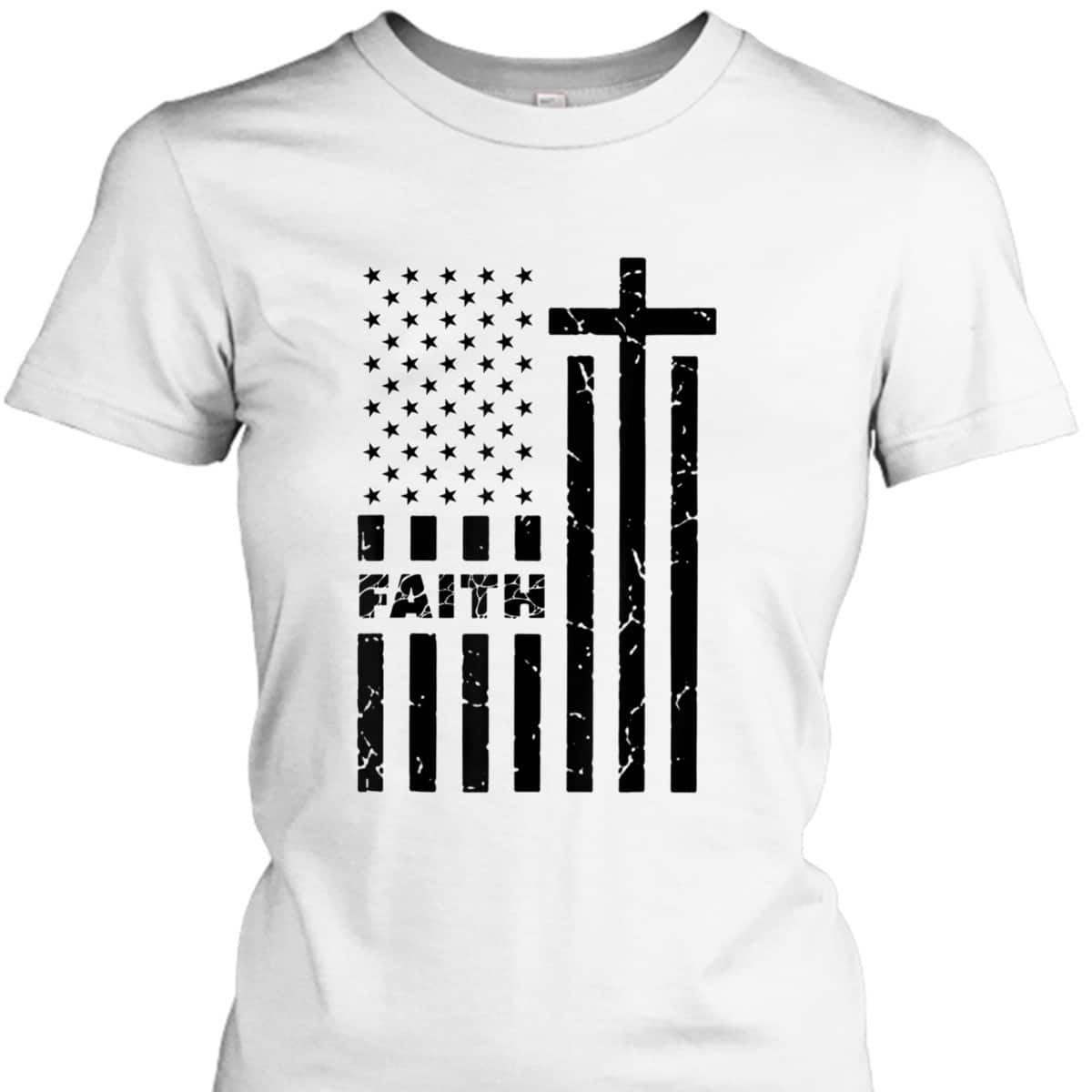 USA Flag Patriotic American Christian Faith T-Shirt Prayer 4th Of July Gift USA Flag Patriotic American Christian Faith T-Shirt Prayer 4th Of July Gift