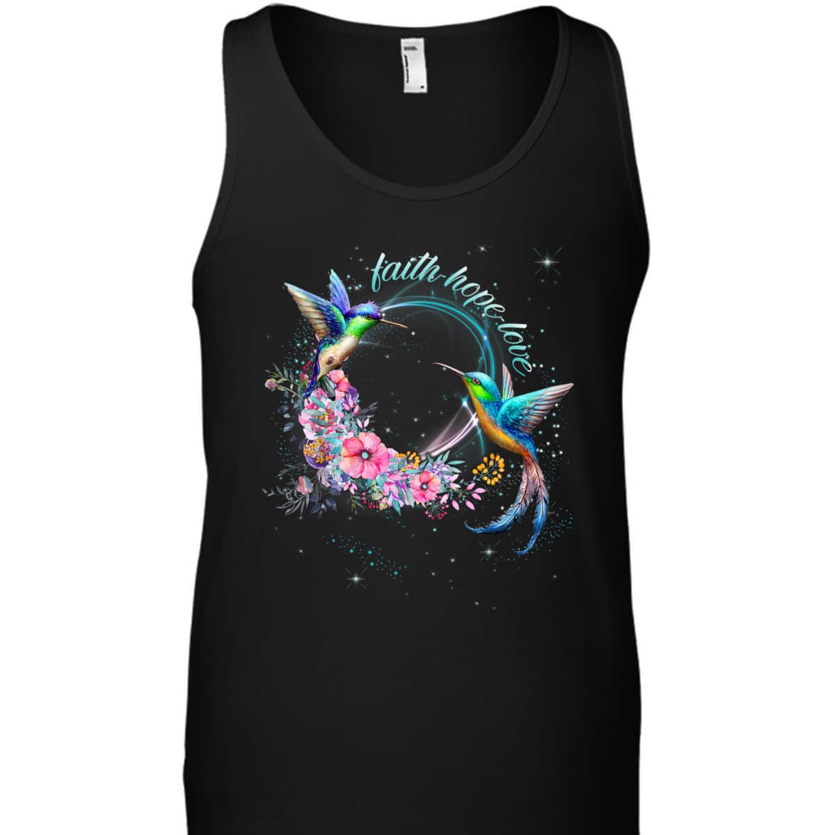 Christian Vintage Faith Hope Love The Hummingbirds T-Shirt Christian Vintage Faith Hope Love The Hummingbirds T-Shirt