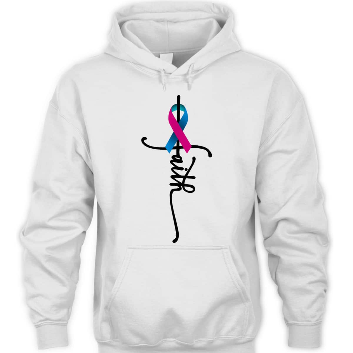 Thyroid Cancer Faith Thyroid Cancer Awareness Support T-Shirt Thyroid Cancer Faith Thyroid Cancer Awareness Support T-Shirt