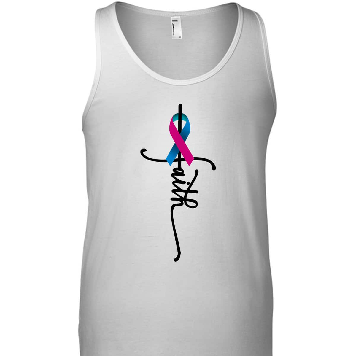 Thyroid Cancer Faith Thyroid Cancer Awareness Support T-Shirt Thyroid Cancer Faith Thyroid Cancer Awareness Support T-Shirt