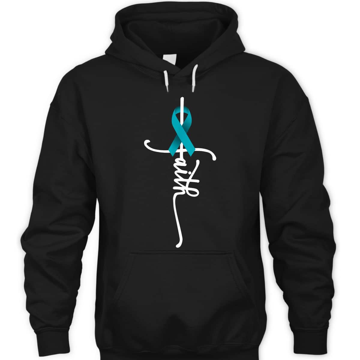 Ovarian Cancer Faith Christian T-Shirt Ovarian Cancer Awareness Support Ovarian Cancer Faith Christian T-Shirt Ovarian Cancer Awareness Support