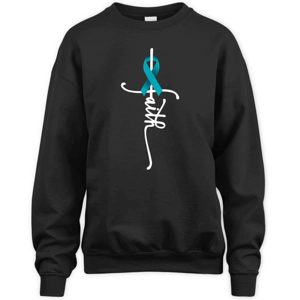 Ovarian Cancer Faith Christian T-Shirt Ovarian Cancer Awareness Support Ovarian Cancer Faith Christian T-Shirt Ovarian Cancer Awareness Support