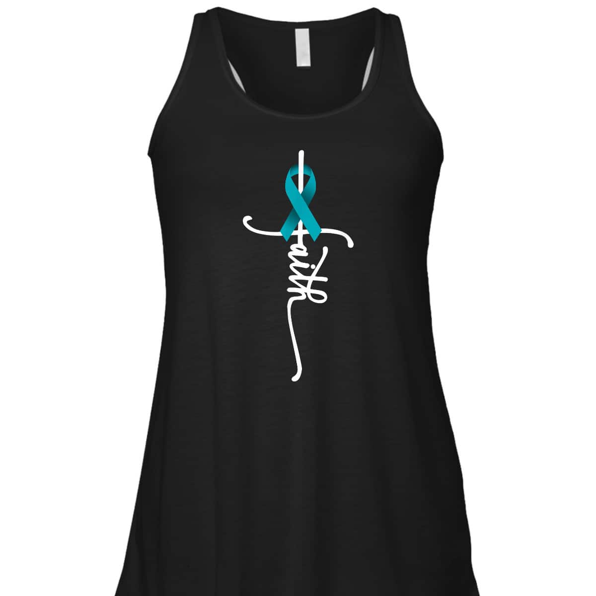 Ovarian Cancer Faith Christian T-Shirt Ovarian Cancer Awareness Support Ovarian Cancer Faith Christian T-Shirt Ovarian Cancer Awareness Support
