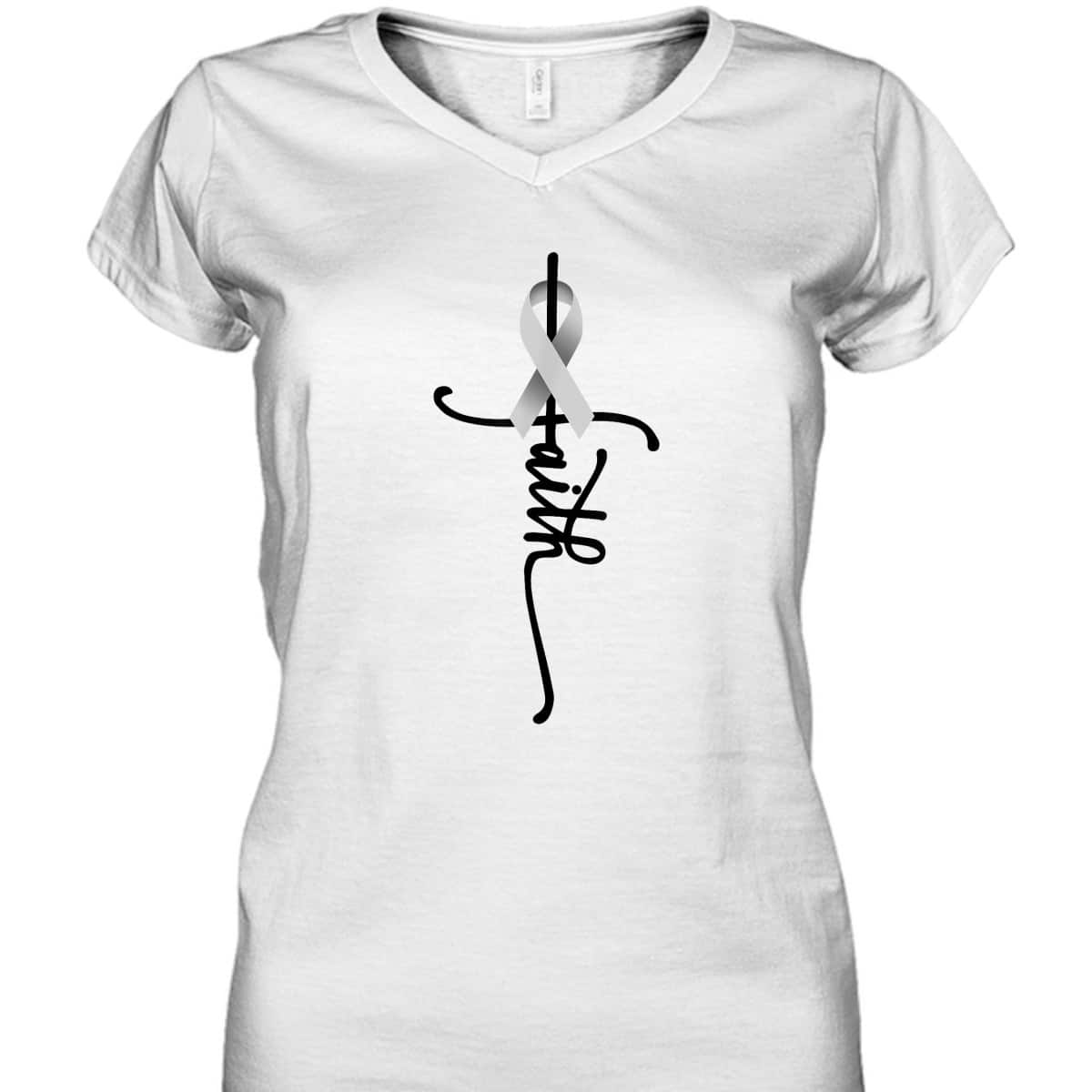 Lung Cancer Faith Lung Cancer Awareness Support T-Shirt Lung Cancer Faith Lung Cancer Awareness Support T-Shirt