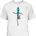 Ovarian Cancer Christian Faith Ovarian Cancer Awareness Support T-Shirt Ovarian Cancer Christian Faith Ovarian Cancer Awareness Support T-Shirt