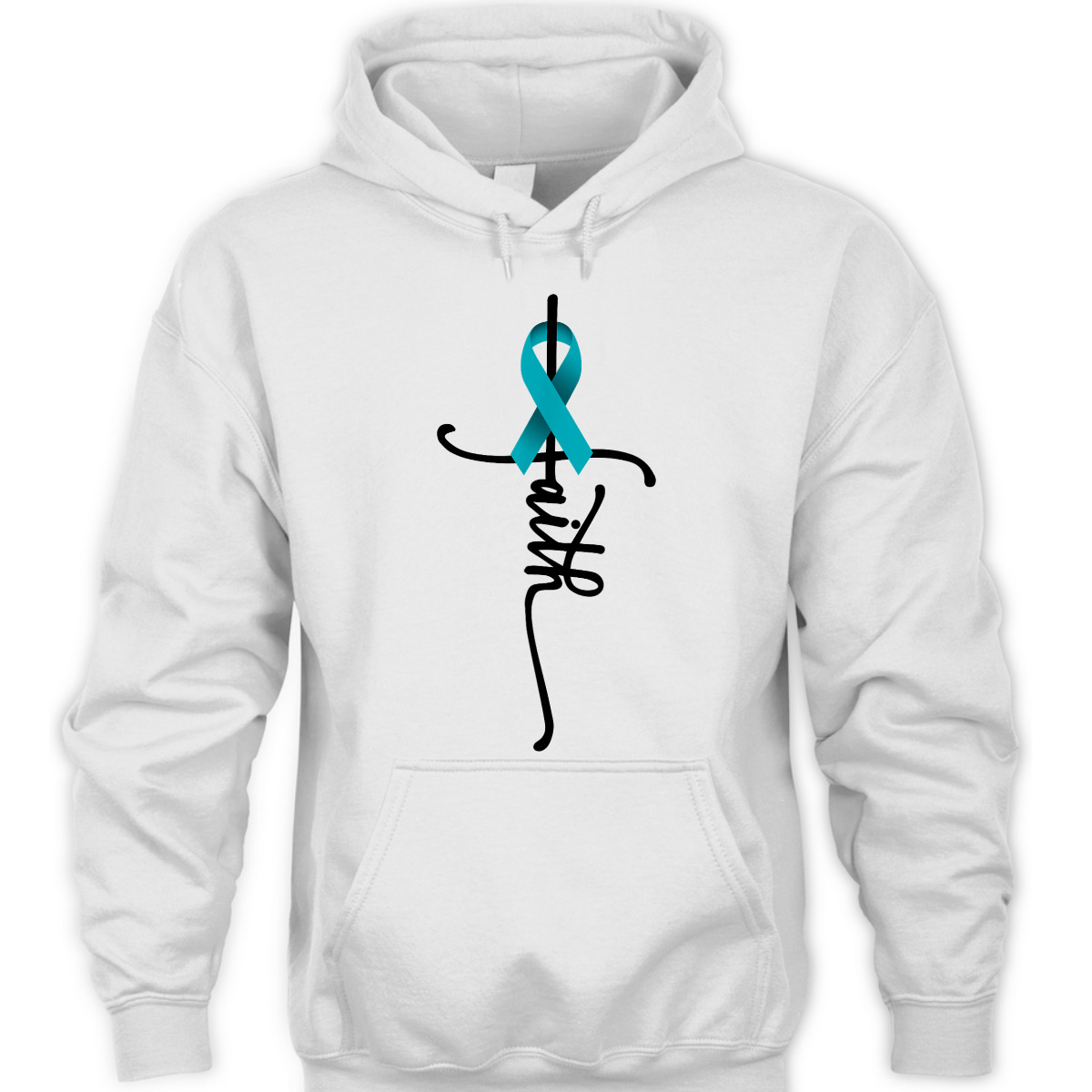 Ovarian Cancer Christian Faith Ovarian Cancer Awareness Support T-Shirt Ovarian Cancer Christian Faith Ovarian Cancer Awareness Support T-Shirt