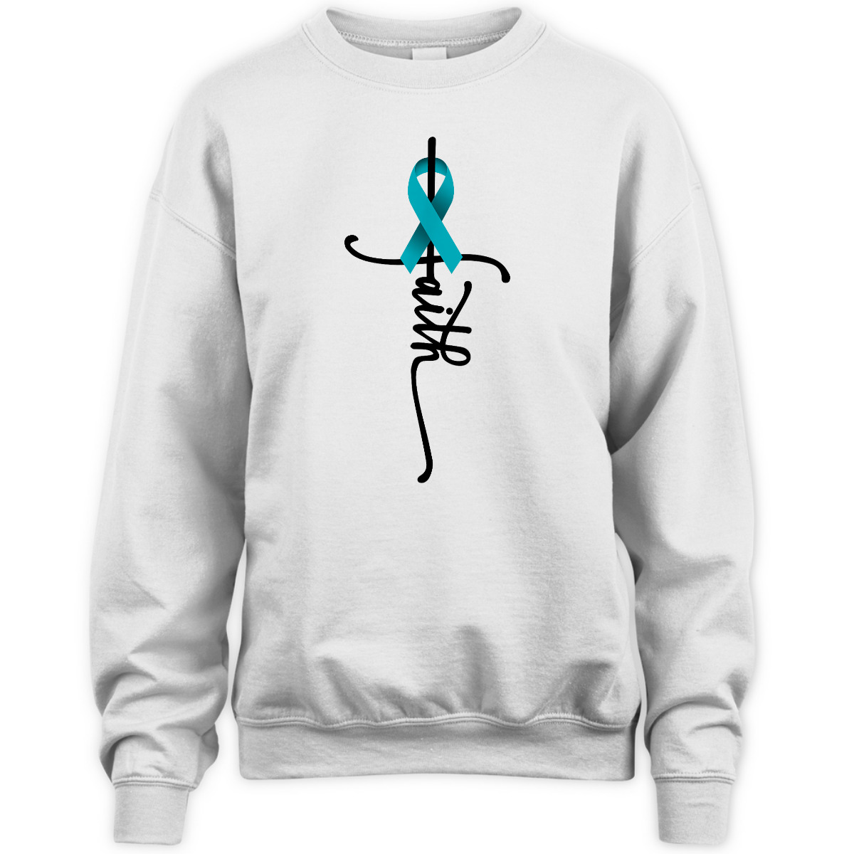 Ovarian Cancer Christian Faith Ovarian Cancer Awareness Support T-Shirt Ovarian Cancer Christian Faith Ovarian Cancer Awareness Support T-Shirt