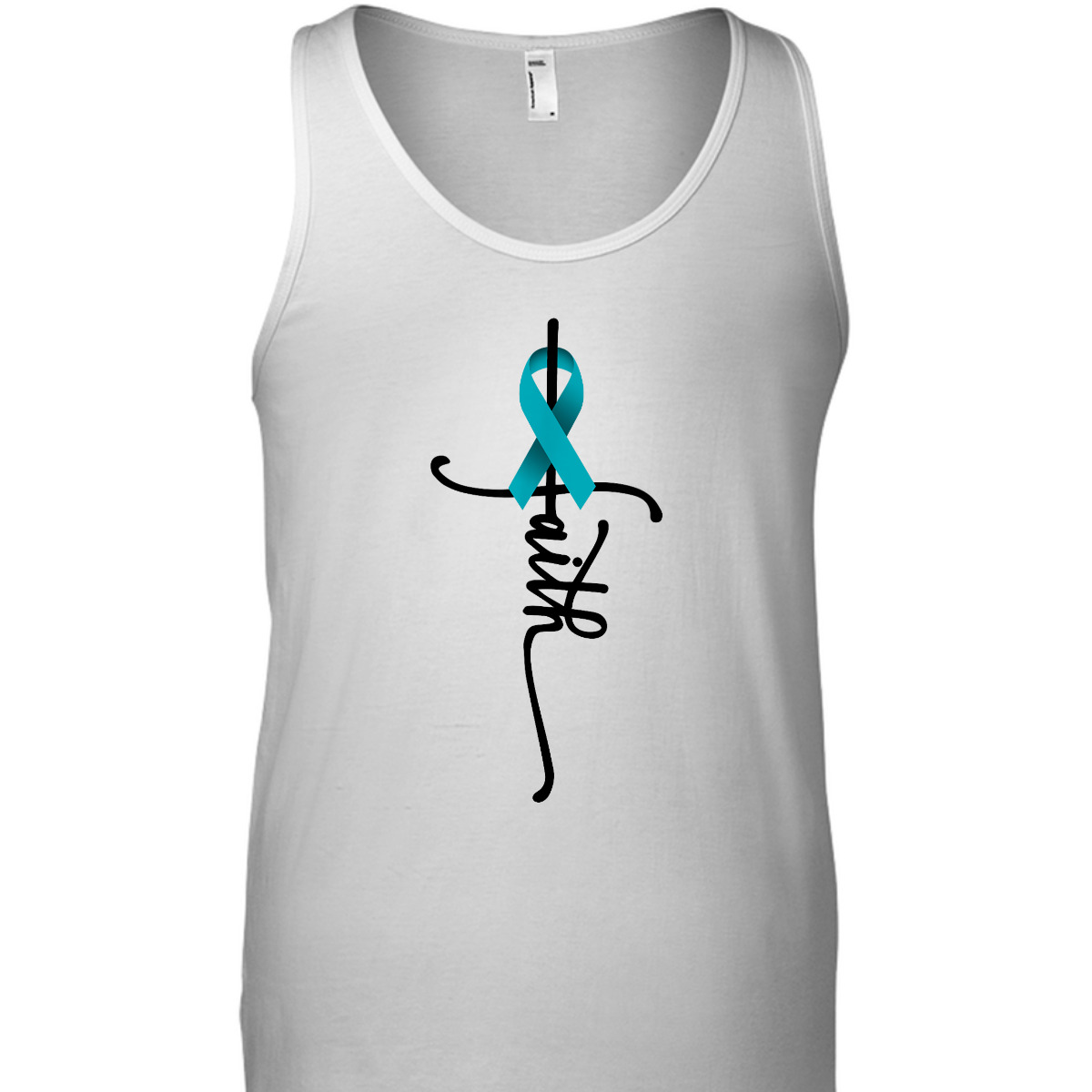 Ovarian Cancer Christian Faith Ovarian Cancer Awareness Support T-Shirt Ovarian Cancer Christian Faith Ovarian Cancer Awareness Support T-Shirt