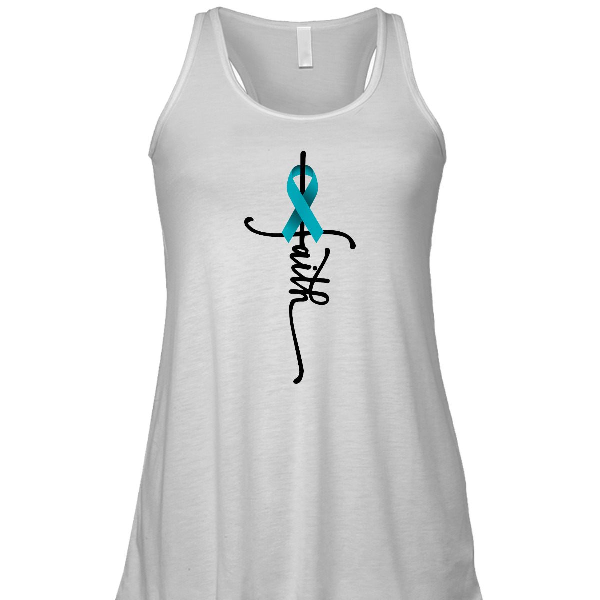 Ovarian Cancer Christian Faith Ovarian Cancer Awareness Support T-Shirt Ovarian Cancer Christian Faith Ovarian Cancer Awareness Support T-Shirt