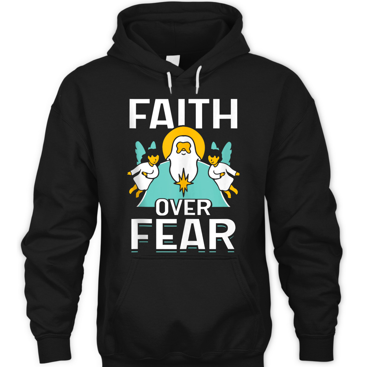 Faith Over Fear Lord Religious Bible Verse T-Shirt Faith Over Fear Lord Religious Bible Verse T-Shirt