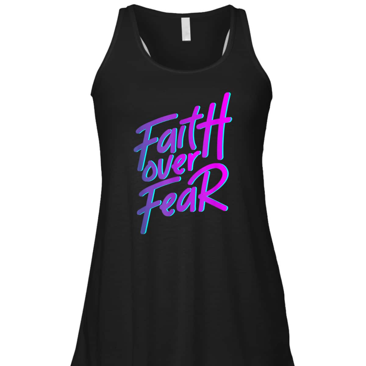 Faith Over Fear T-Shirt Vintage 90s Style Christian Gift Faith Over Fear T-Shirt Vintage 90s Style Christian Gift