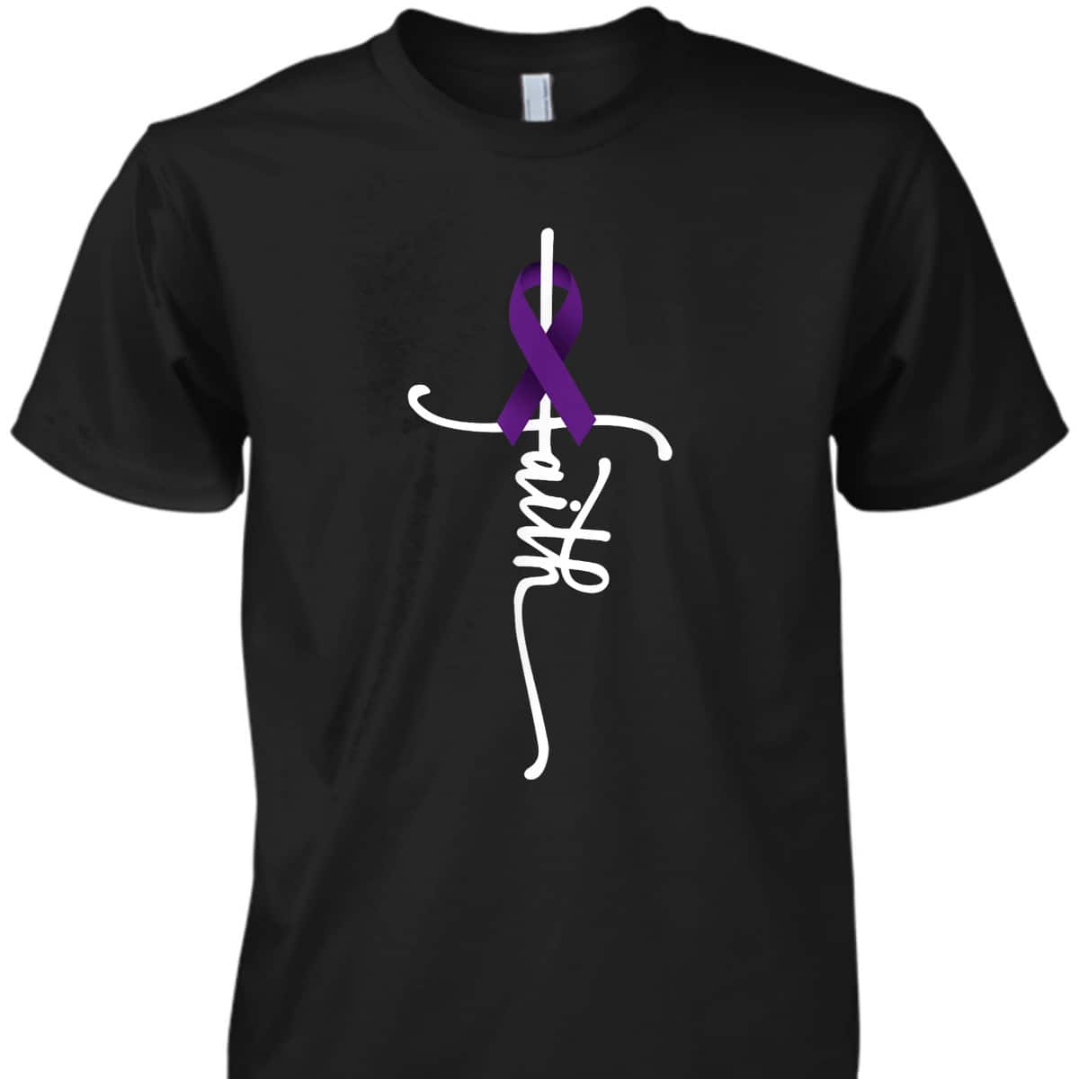 Pancreatic Cancer Faith Pancreatic Cancer Awareness Support T-Shirt Pancreatic Cancer Faith Pancreatic Cancer Awareness Support T-Shirt
