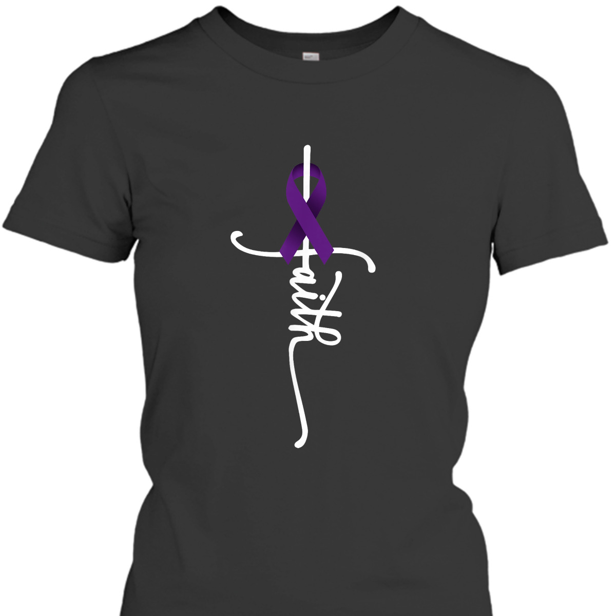 Pancreatic Cancer Faith Pancreatic Cancer Awareness Support T-Shirt Pancreatic Cancer Faith Pancreatic Cancer Awareness Support T-Shirt