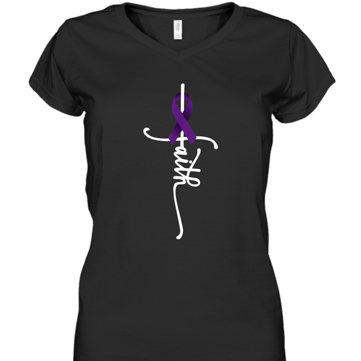 Pancreatic Cancer Faith Pancreatic Cancer Awareness Support T-Shirt Pancreatic Cancer Faith Pancreatic Cancer Awareness Support T-Shirt