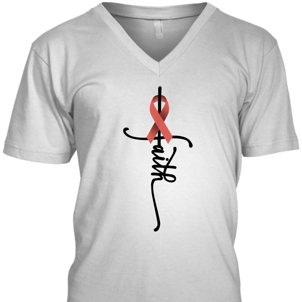 Uterine Cancer Faith Endometrial Cancer Awareness Support T-Shirt Uterine Cancer Faith Endometrial Cancer Awareness Support T-Shirt