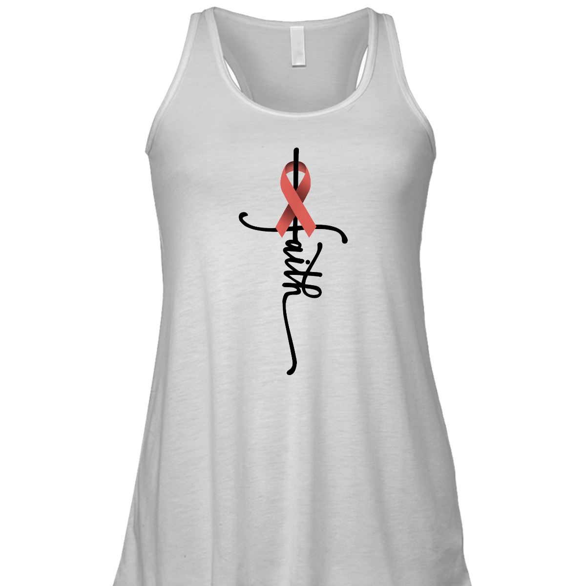 Uterine Cancer Faith Endometrial Cancer Awareness Support T-Shirt Uterine Cancer Faith Endometrial Cancer Awareness Support T-Shirt