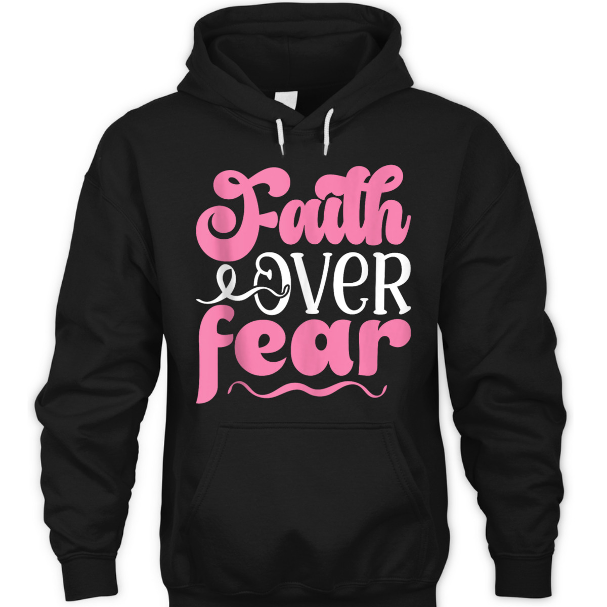 Breast Cancer Awareness Faith Over Fear T-Shirt Breast Cancer Awareness Faith Over Fear T-Shirt
