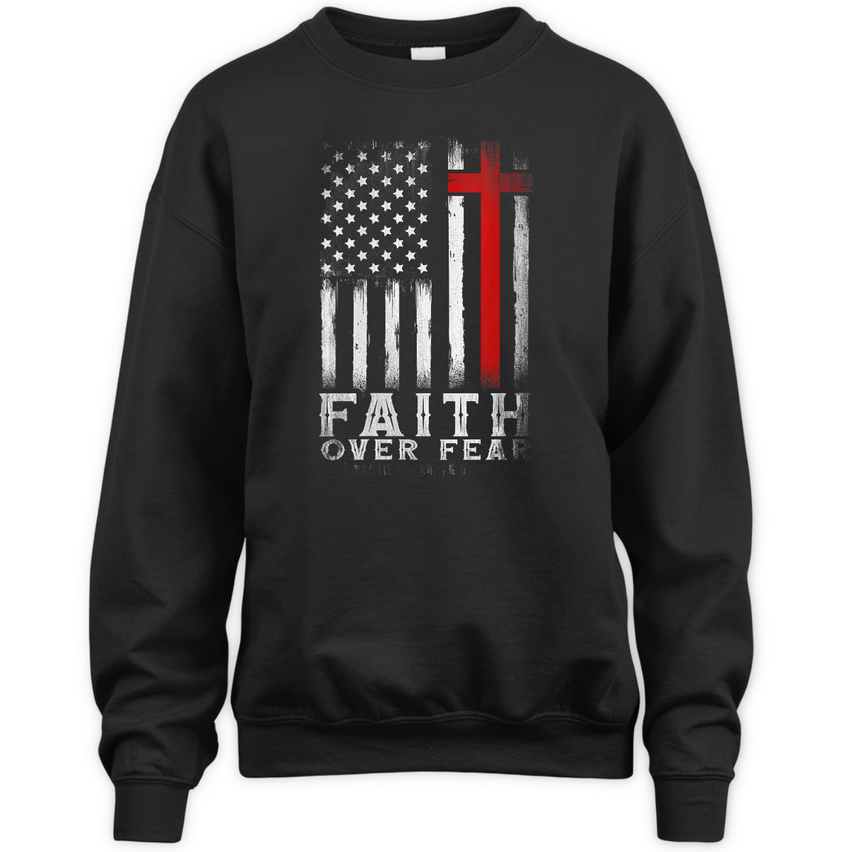 Christian USA American Flag Christ Faith Over Fear Bible Verse T-Shirt 4th Of July Gift Christian USA American Flag Christ Faith Over Fear Bible Verse T-Shirt 4th Of July Gift