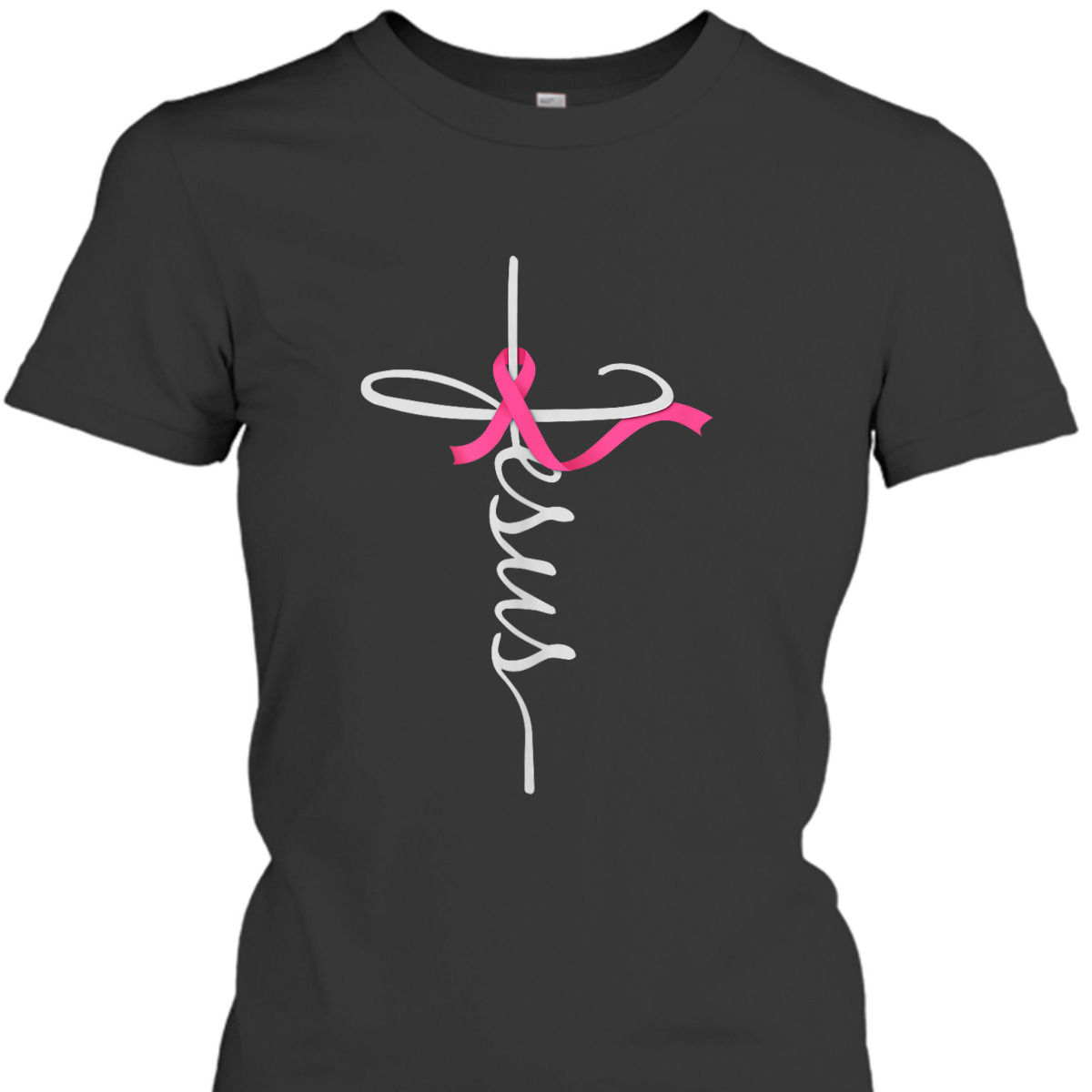 Faith Over Fear Cross Breast Cancer Awareness Jesus Believers T-Shirt Faith Over Fear Cross Breast Cancer Awareness Jesus Believers T-Shirt