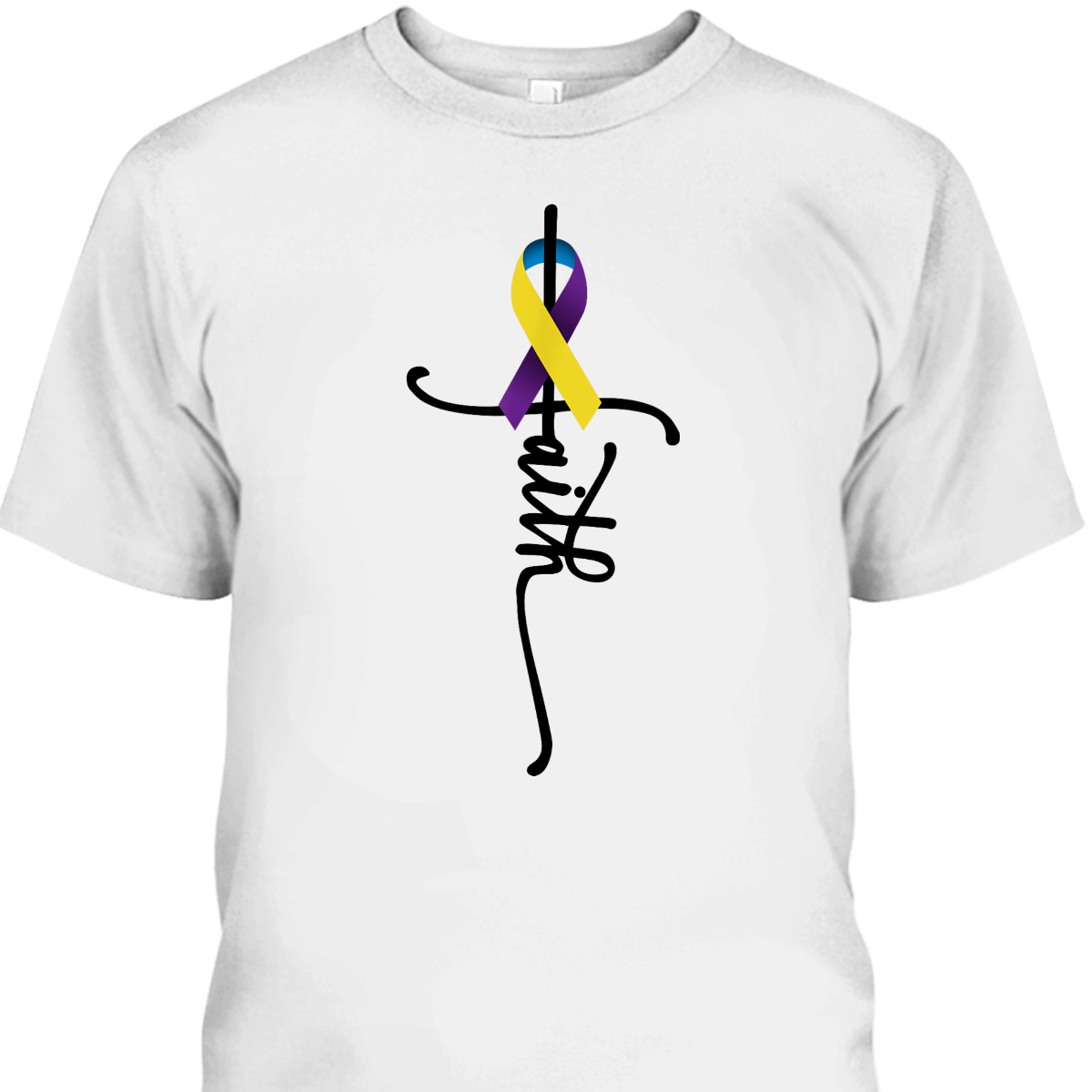 Bladder Cancer Faith Bladder Cancer Awareness Support T-Shirt Bladder Cancer Faith Bladder Cancer Awareness Support T-Shirt