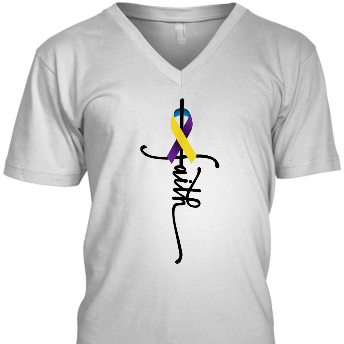 Bladder Cancer Faith Bladder Cancer Awareness Support T-Shirt Bladder Cancer Faith Bladder Cancer Awareness Support T-Shirt
