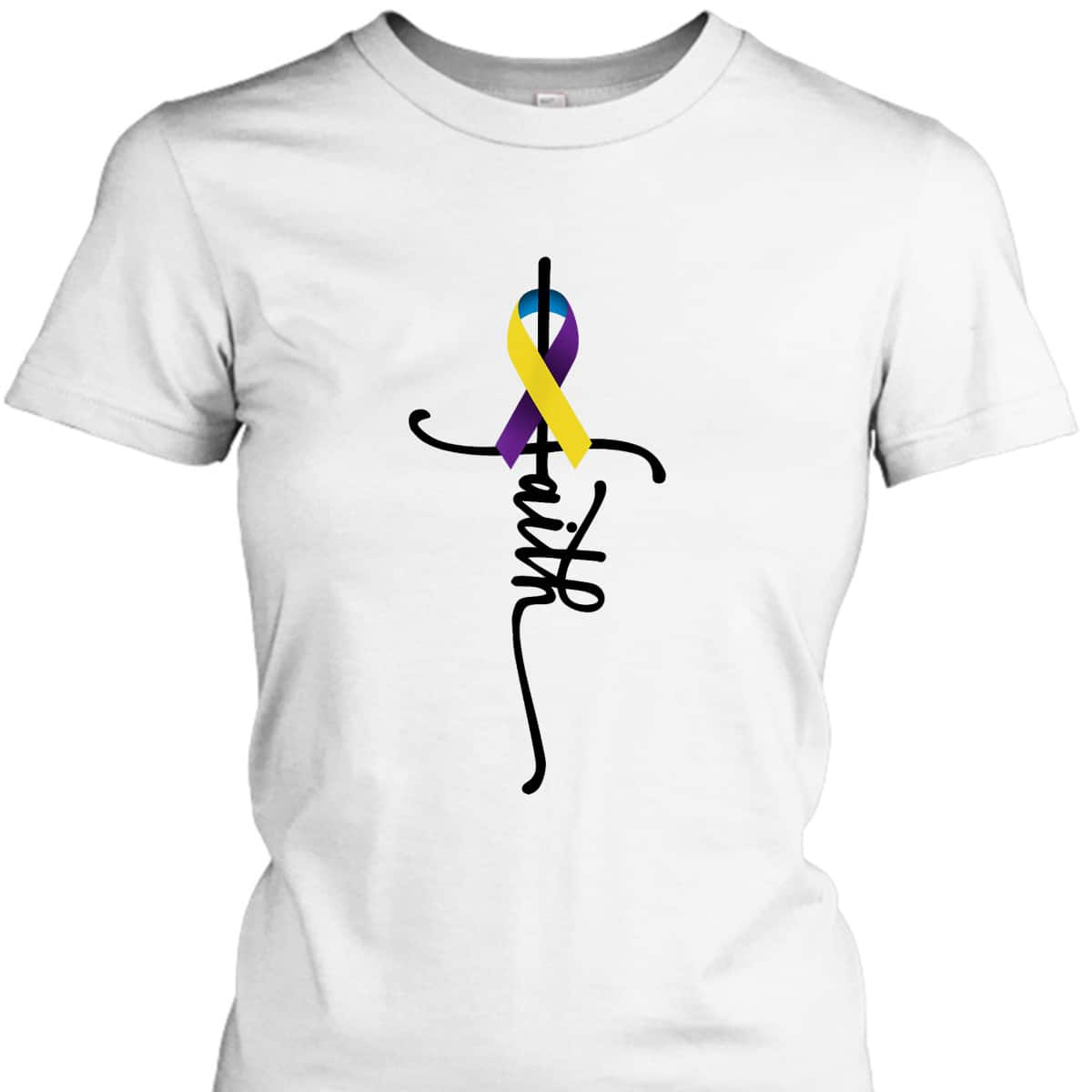 Bladder Cancer Faith Bladder Cancer Awareness Support T-Shirt Bladder Cancer Faith Bladder Cancer Awareness Support T-Shirt