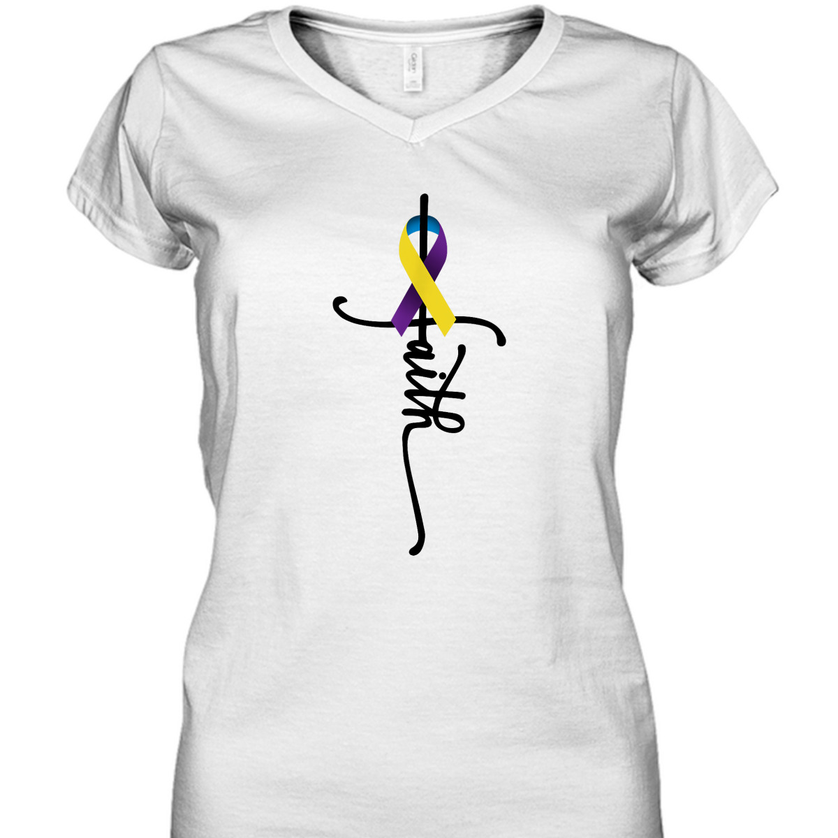 Bladder Cancer Faith Bladder Cancer Awareness Support T-Shirt Bladder Cancer Faith Bladder Cancer Awareness Support T-Shirt