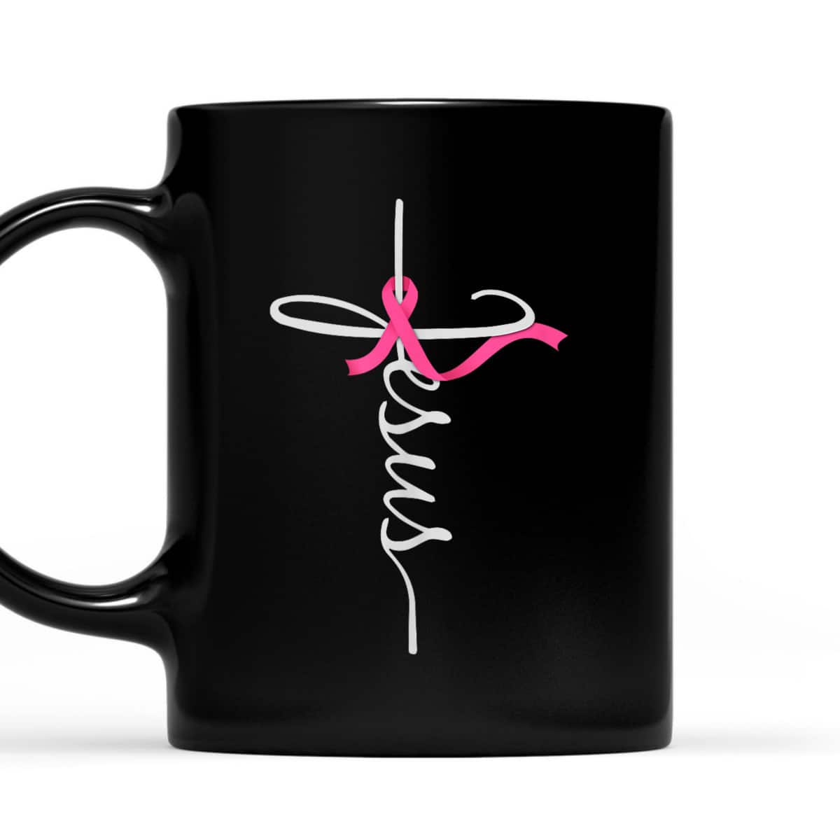 Faith Over Fear Cross Breast Cancer Awareness Jesus Believers T-Shirt Faith Over Fear Cross Breast Cancer Awareness Jesus Believers T-Shirt