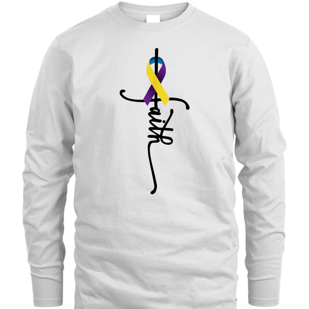 Bladder Cancer Faith Bladder Cancer Awareness Support T-Shirt Bladder Cancer Faith Bladder Cancer Awareness Support T-Shirt