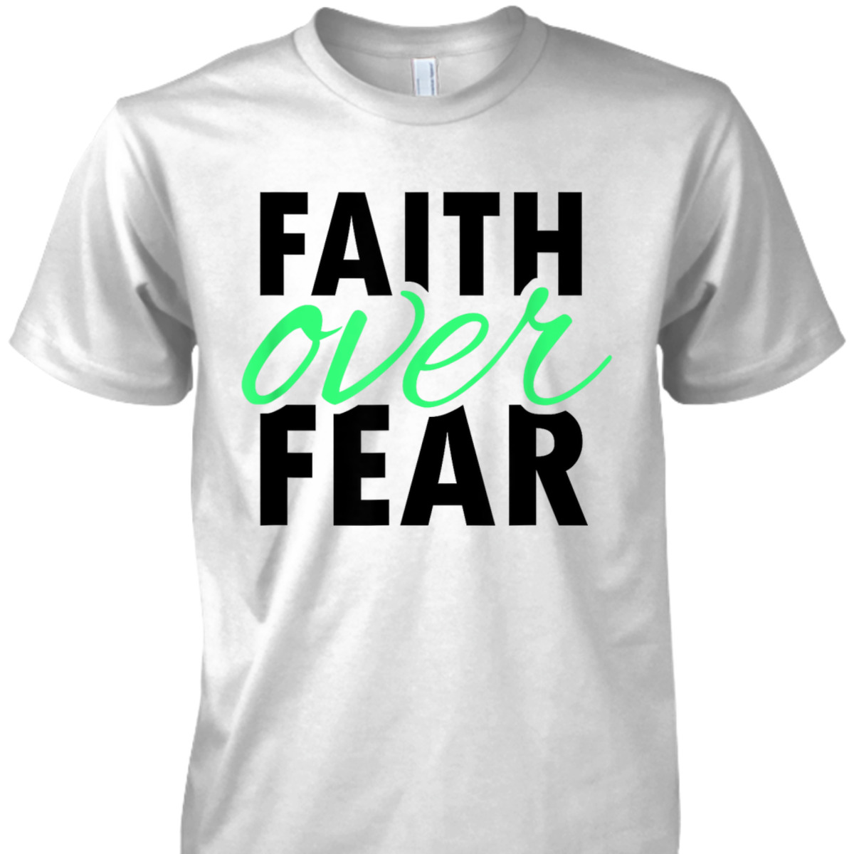 Vintage Faith Over Fear Christian Bible Verse Religious T-Shirt Vintage Faith Over Fear Christian Bible Verse Religious T-Shirt