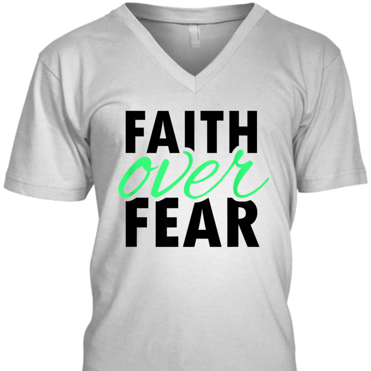 Vintage Faith Over Fear Christian Bible Verse Religious T-Shirt Vintage Faith Over Fear Christian Bible Verse Religious T-Shirt