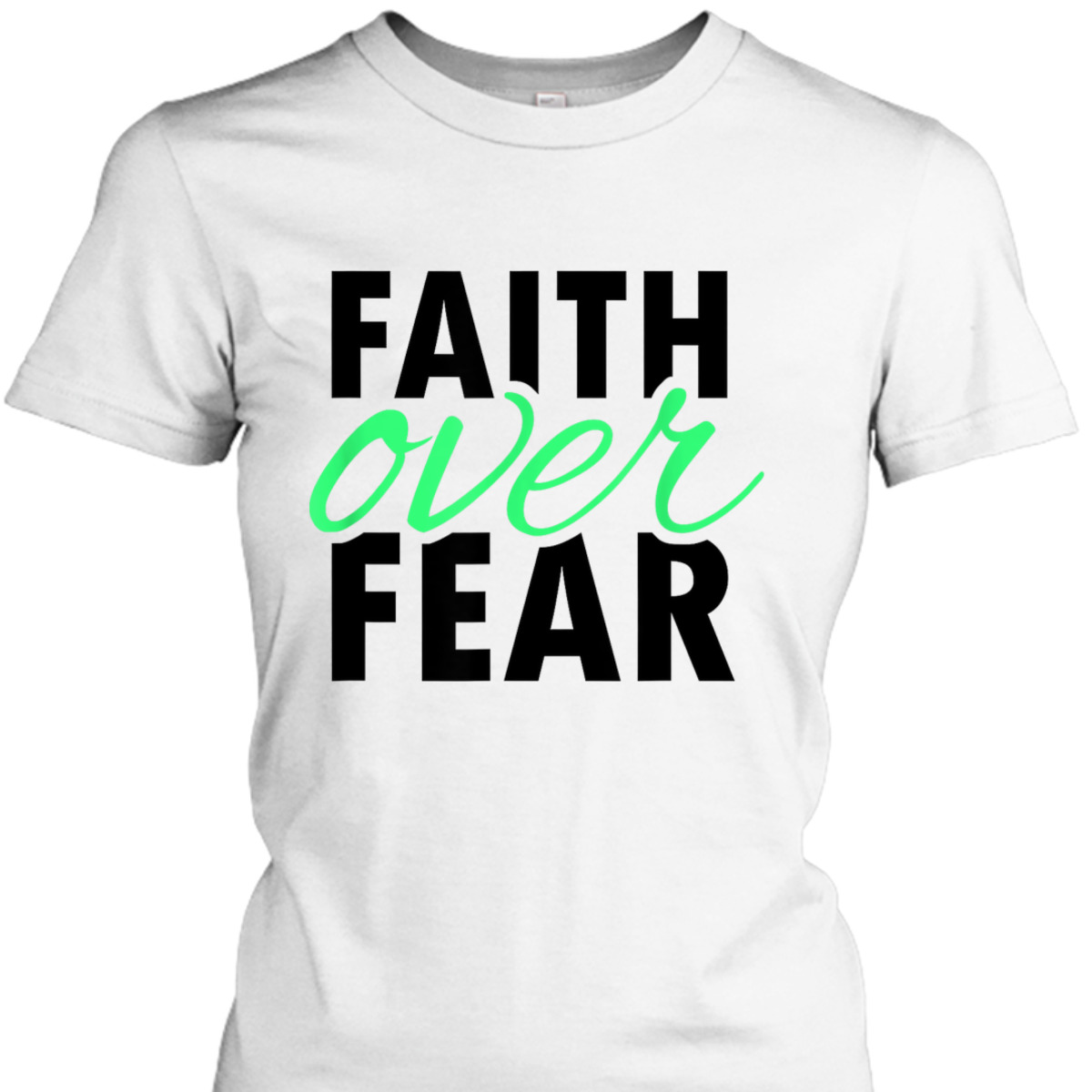 Vintage Faith Over Fear Christian Bible Verse Religious T-Shirt Vintage Faith Over Fear Christian Bible Verse Religious T-Shirt