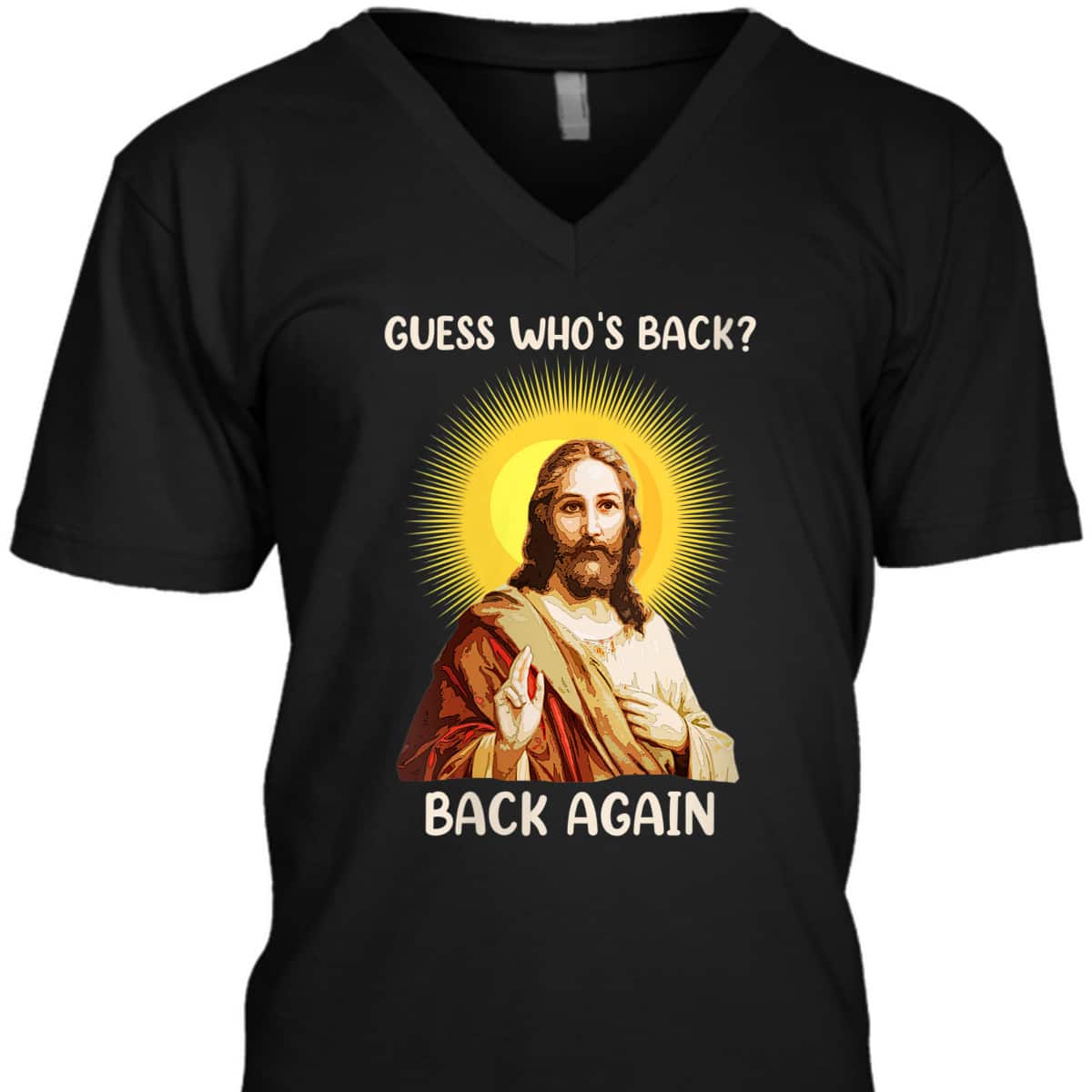 Funny Christian Guess Who's Back Happy Easter Day T-Shirt Funny Christian Guess Who's Back Happy Easter Day T-Shirt