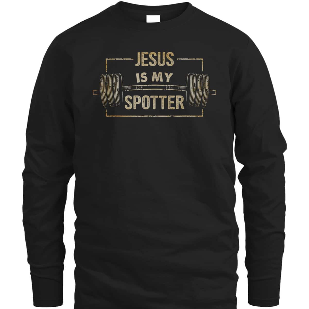 Funny Christian Gymer Jesus Is My Spotter T-Shirt Funny Christian Gymer Jesus Is My Spotter T-Shirt