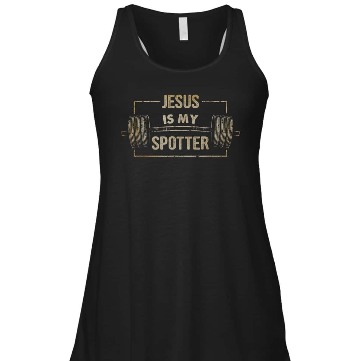 Funny Christian Gymer Jesus Is My Spotter T-Shirt