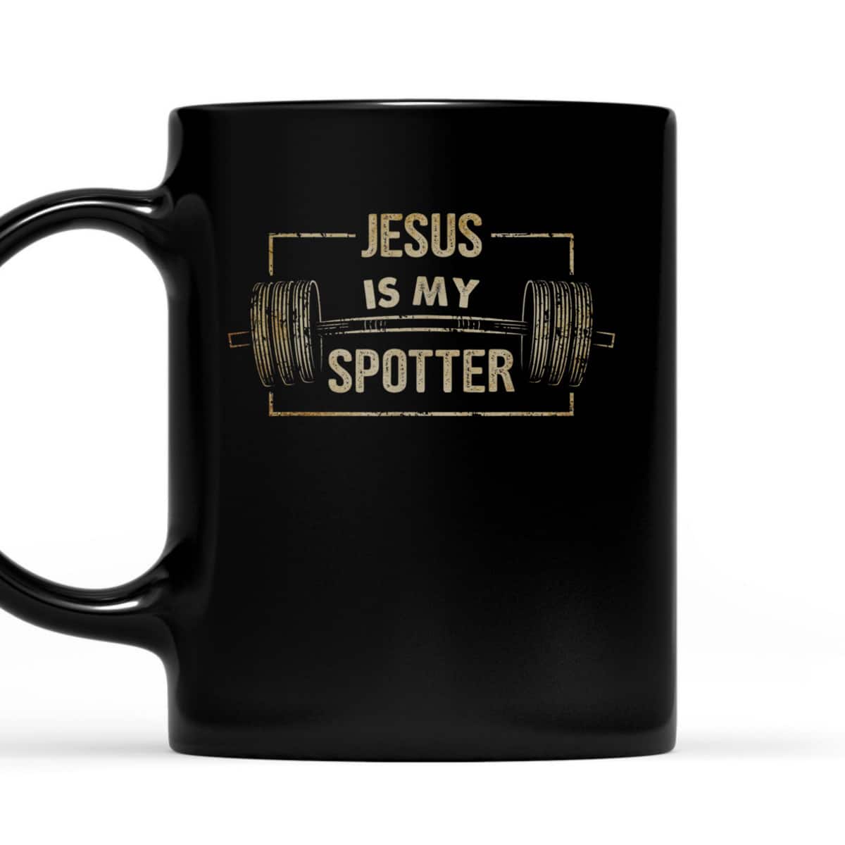 Funny Christian Gymer Jesus Is My Spotter T-Shirt