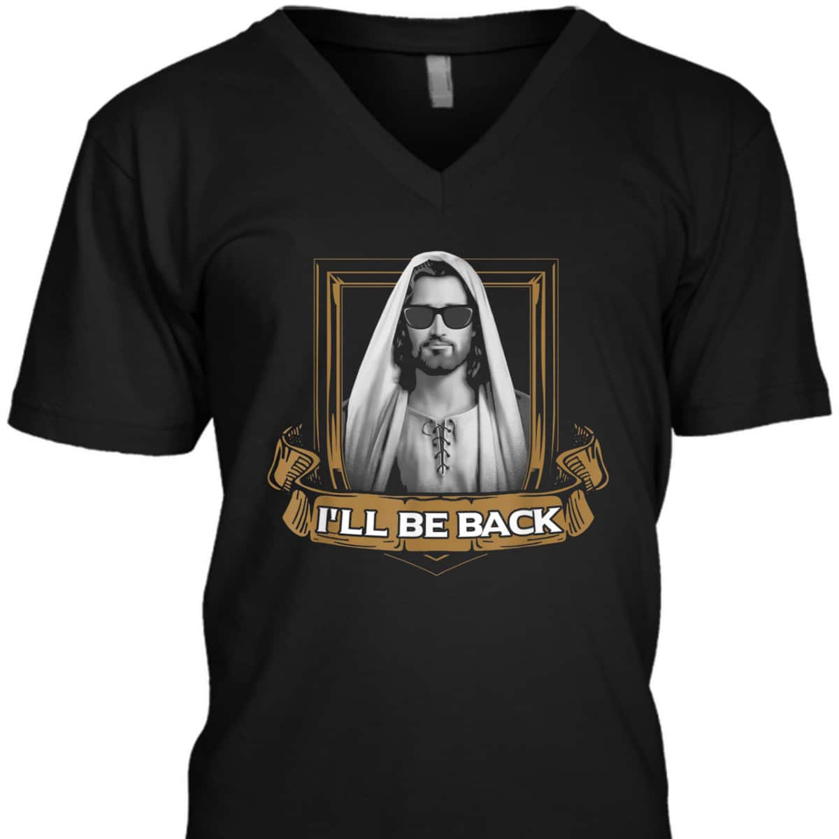 Jesus I'll Be Back Easter Day The Terminator Funny Christian T-Shirt Jesus I'll Be Back Easter Day The Terminator Funny Christian T-Shirt