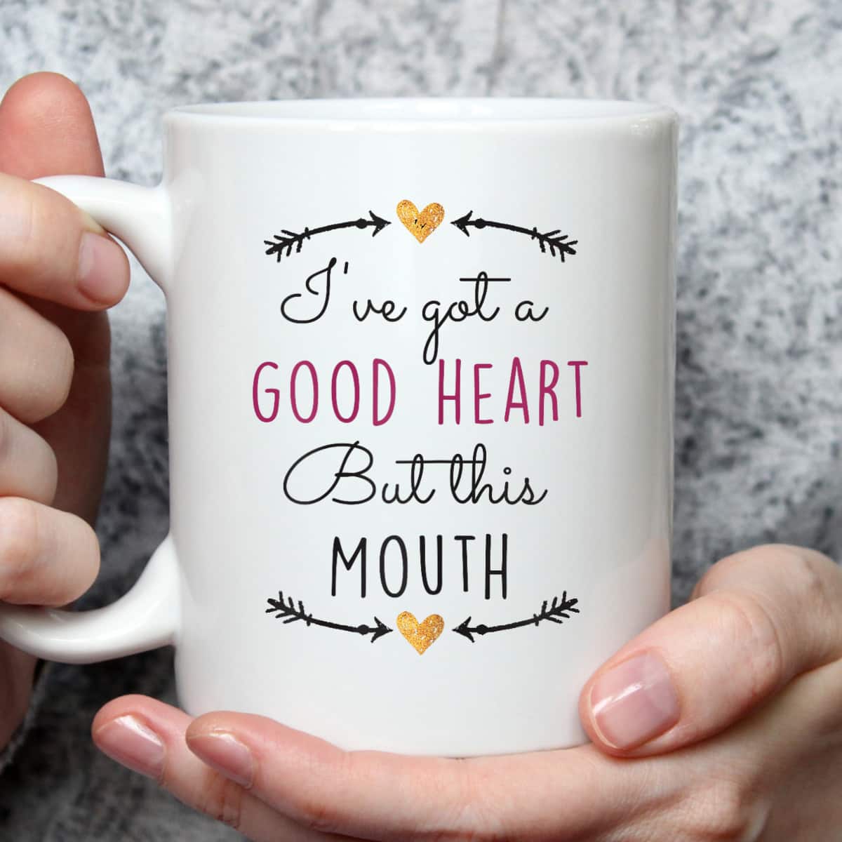 Funny Christian T-Shirt I've Got A Good Heart But This Mouth Funny Christian T-Shirt I've Got A Good Heart But This Mouth