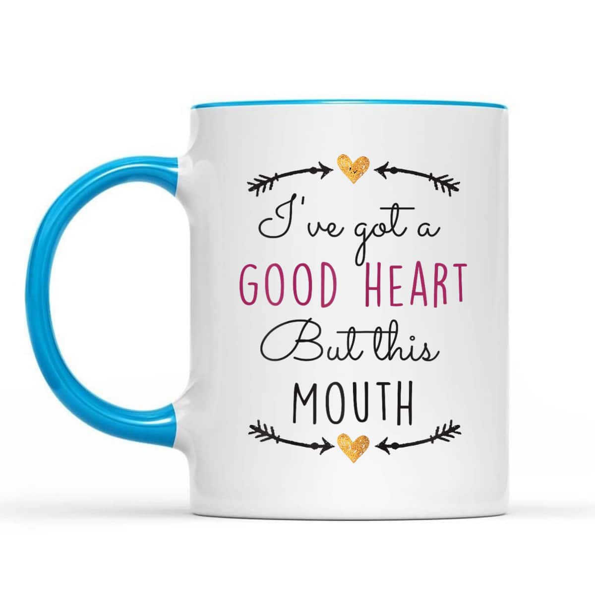 Funny Christian T-Shirt I've Got A Good Heart But This Mouth Funny Christian T-Shirt I've Got A Good Heart But This Mouth