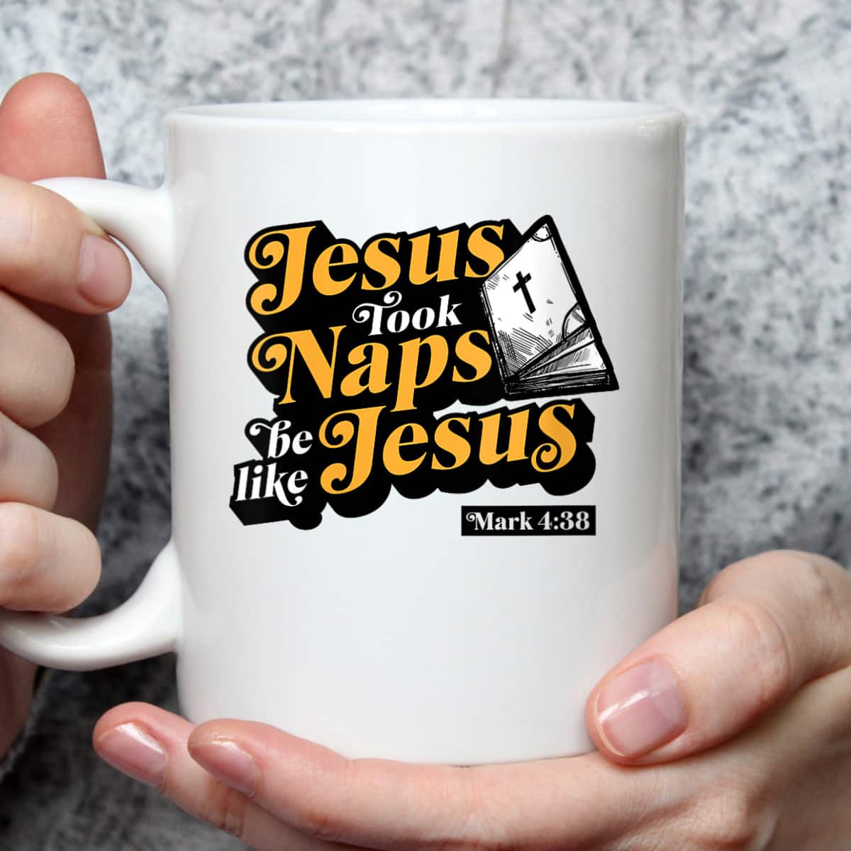 Jesus Took Naps Be Like Jesus Mark 4:38 Bible Verse Funny Christian T-Shirt Jesus Took Naps Be Like Jesus Mark 4:38 Bible Verse Funny Christian T-Shirt