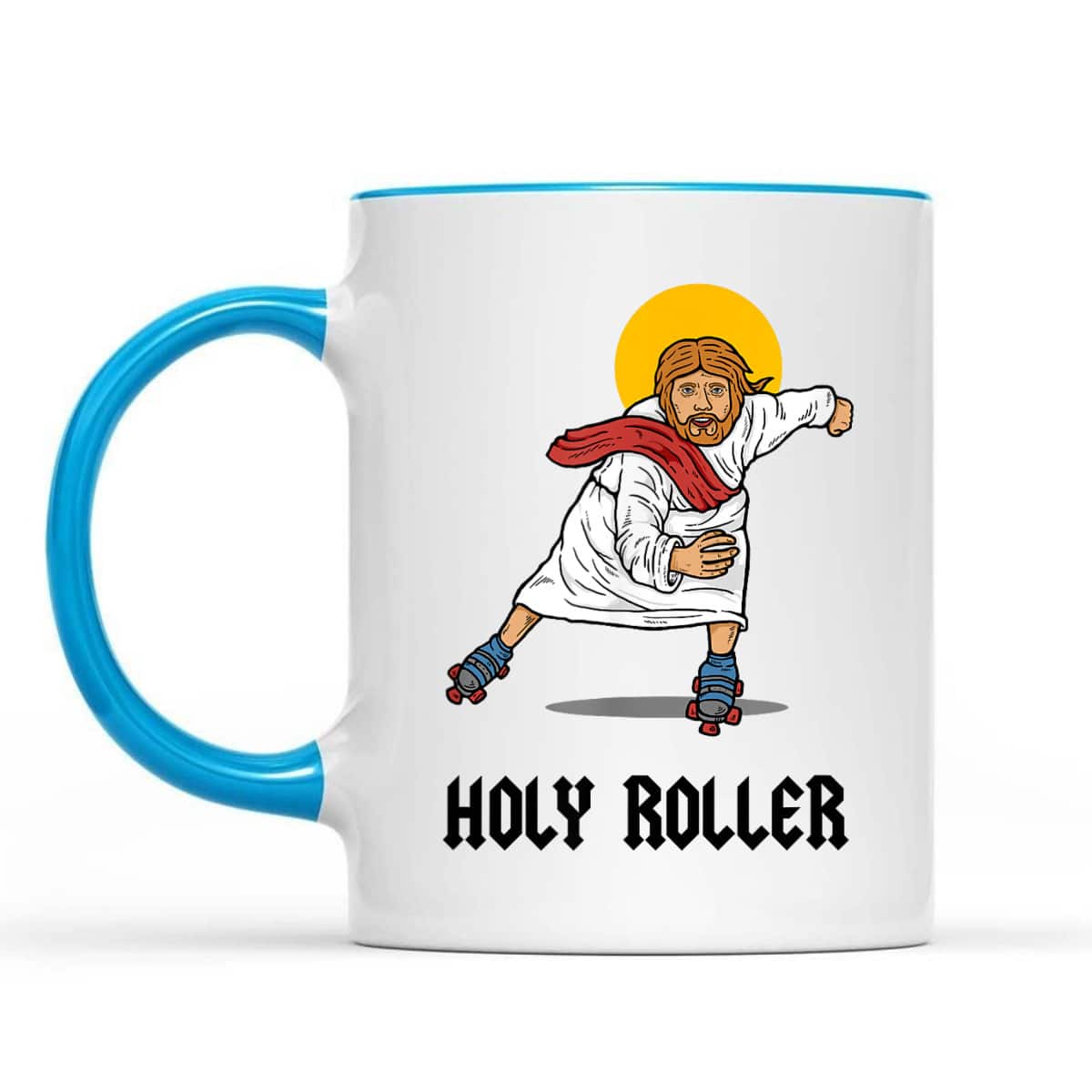Holy Roller Funny Christian Jesus Roller Skates Skating T-Shirt Holy Roller Funny Christian Jesus Roller Skates Skating T-Shirt