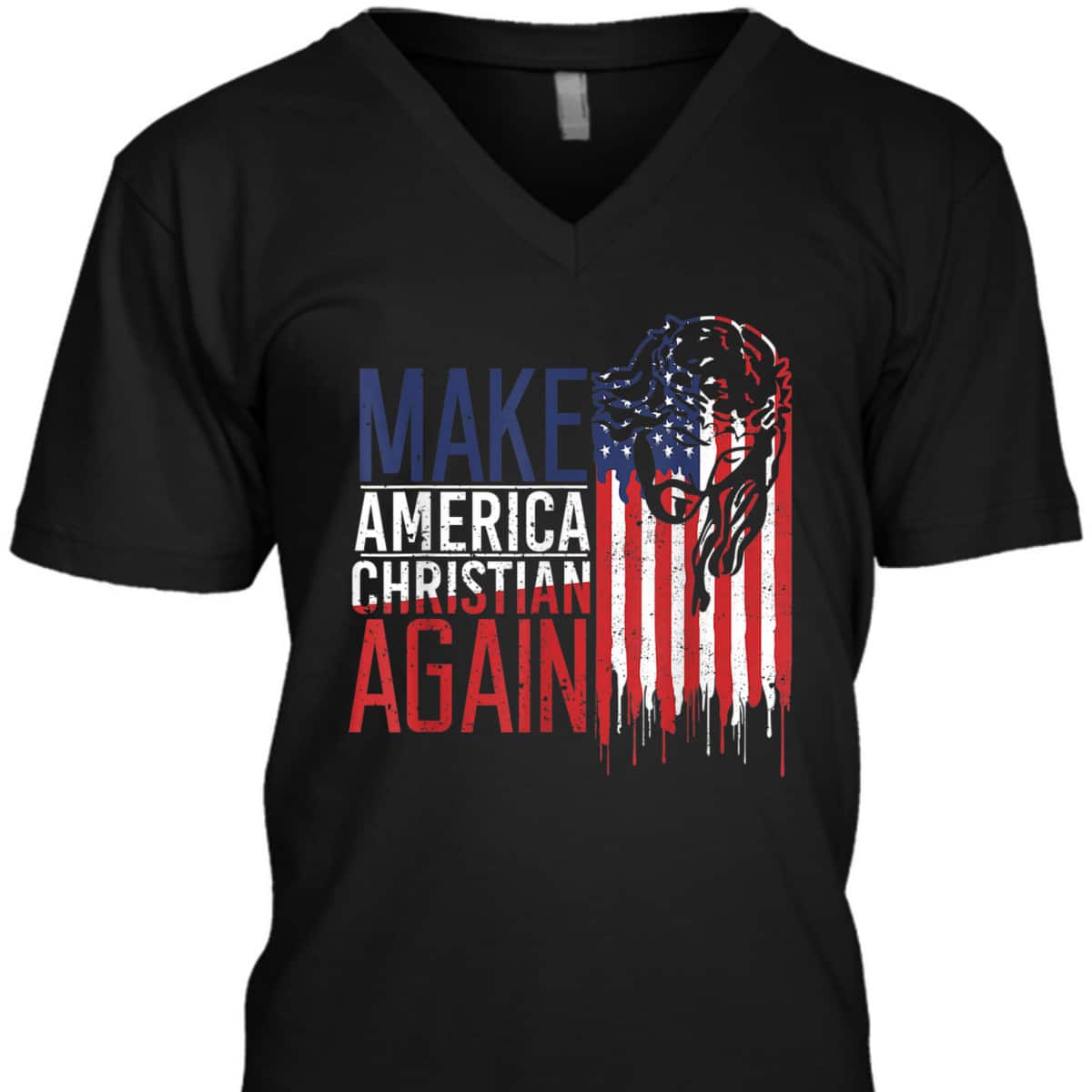 Make America Christian Again USA Jesus Christian Faith July Fourth T-Shirt Make America Christian Again USA Jesus Christian Faith July Fourth T-Shirt