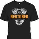 Christian Mechanic Restored Cars Automobile Psalms 23:3 Bible Verse T-Shirt