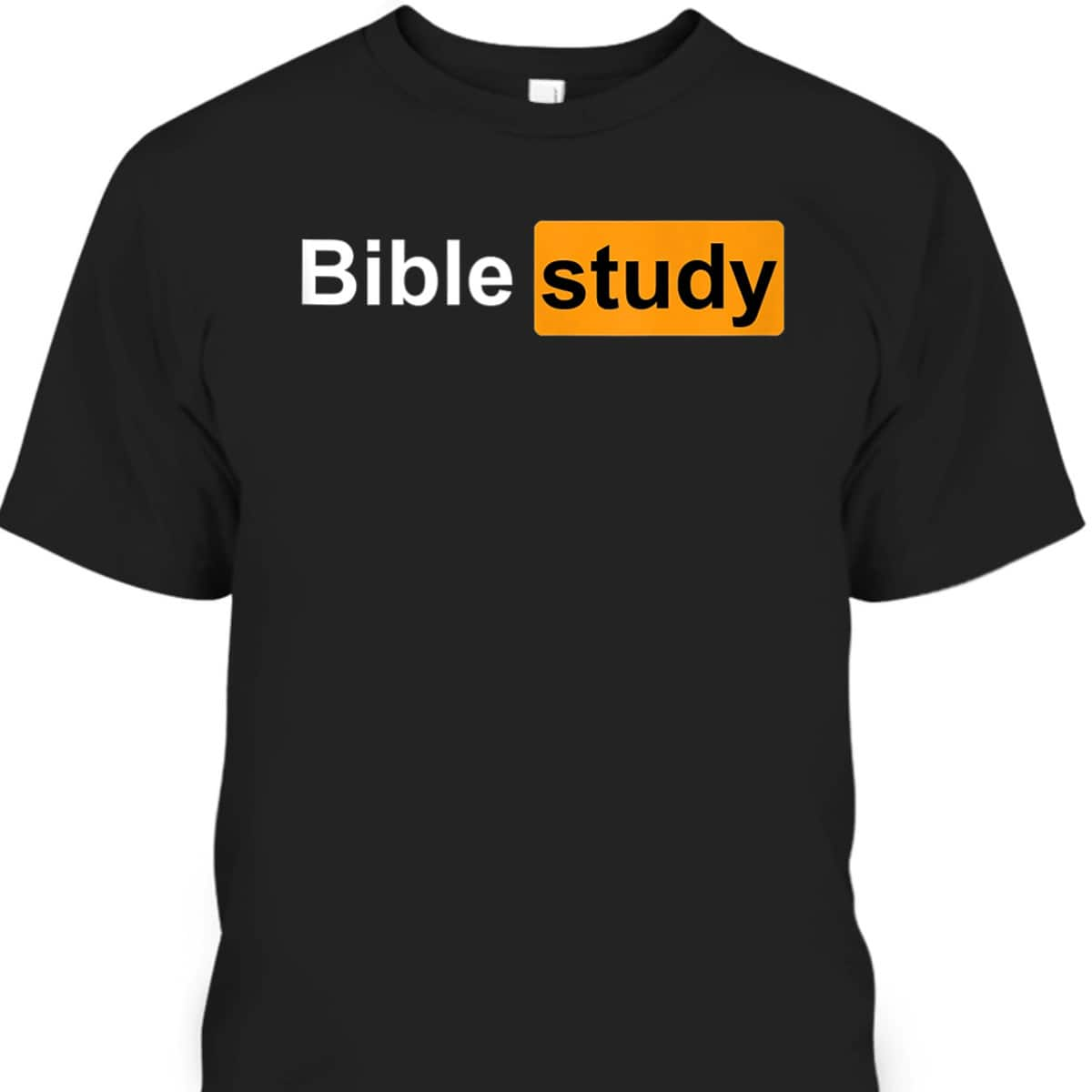 Bible Study Funny Christian Ironic Logo T-Shirt